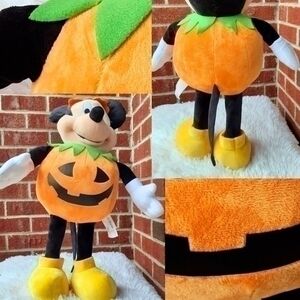 Disney Halloween Jack-O-Lantern Mickey Mouse Plush